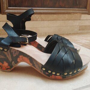 Isabel Marant floral wedge sandals
